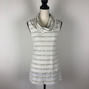 NWT Anthropologie Sleeveless Top Cowl Neck
